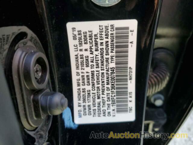 HONDA CIVIC EX, 19XFC1F36KE007845