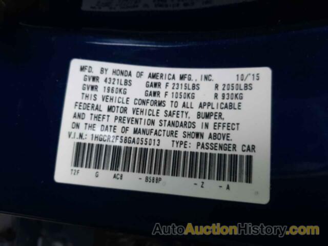 HONDA ACCORD SPORT, 1HGCR2F58GA055013