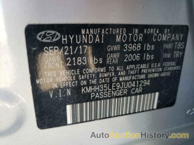 HYUNDAI ELANTRA, KMHH35LE9JU041294