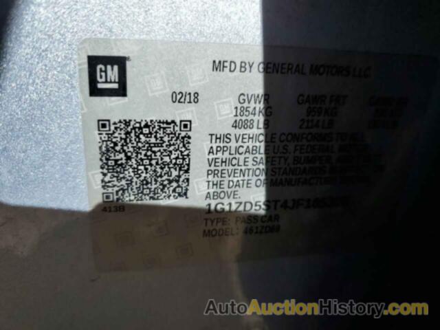 CHEVROLET MALIBU LT, 1G1ZD5ST4JF185306