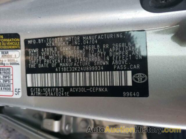 TOYOTA CAMRY LE, 4T1BE32K24U899934