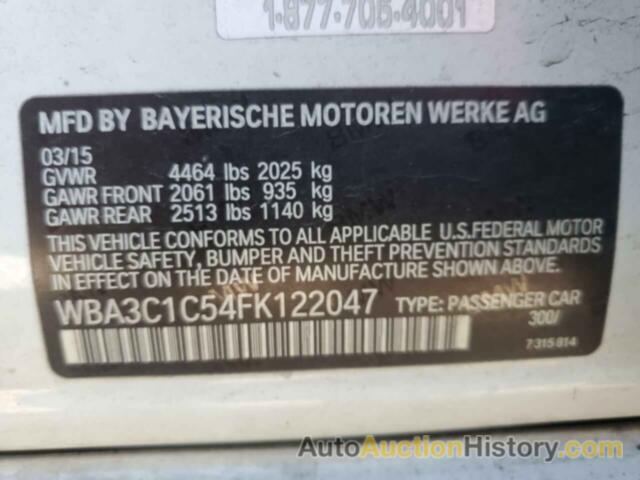 BMW 3 SERIES I SULEV, WBA3C1C54FK122047