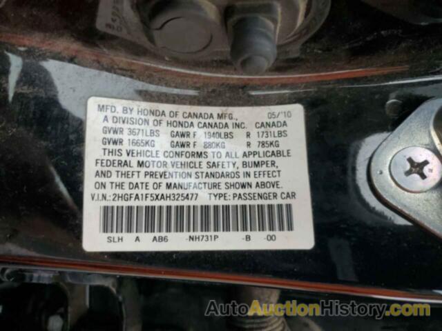 HONDA CIVIC LX, 2HGFA1F5XAH325477