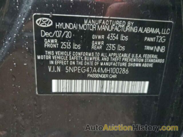 HYUNDAI SONATA SE, 5NPEG4JA4MH100286