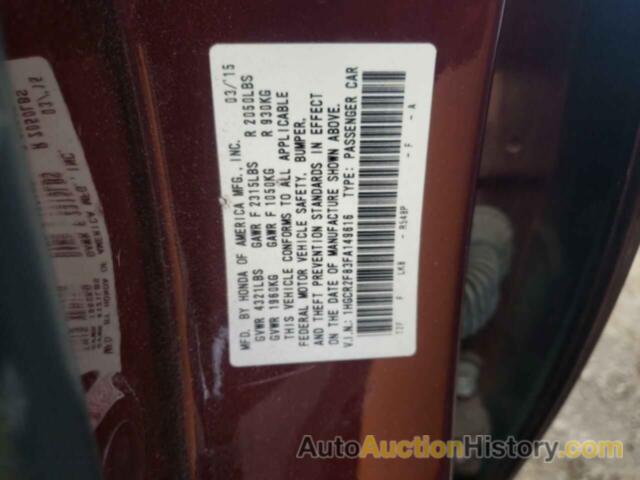 HONDA ACCORD EXL, 1HGCR2F83FA149616