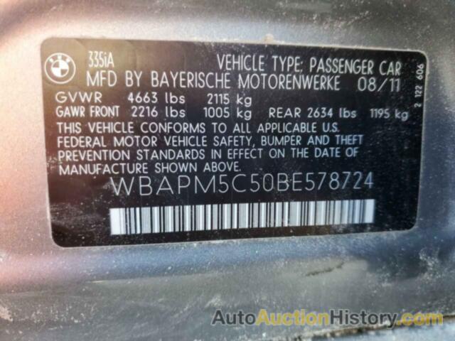 BMW 3 SERIES I, WBAPM5C50BE578724