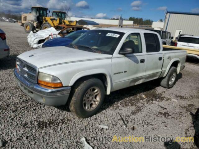 DODGE DAKOTA QUAD SLT, 1B7HL48N22S622804