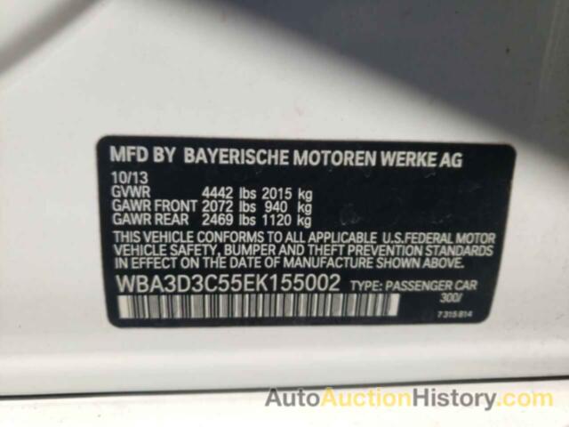 BMW 3 SERIES D, WBA3D3C55EK155002