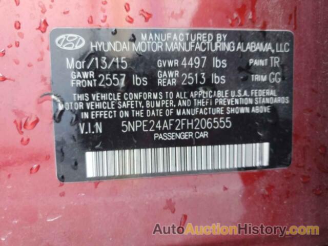 HYUNDAI SONATA SE, 5NPE24AF2FH206555