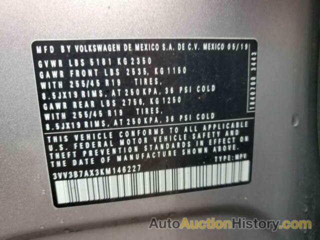 VOLKSWAGEN TIGUAN SE, 3VV3B7AX3KM146227