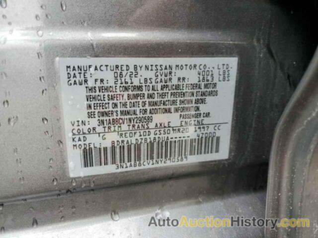 NISSAN SENTRA SV, 3N1AB8CV1NY290589