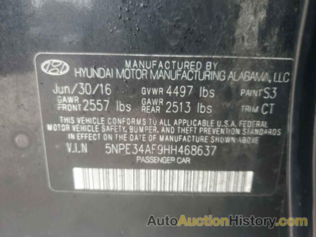 HYUNDAI SONATA SPORT, 5NPE34AF9HH468637