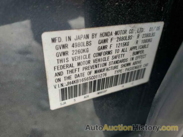 ACURA RL, JH4KB16565C011276