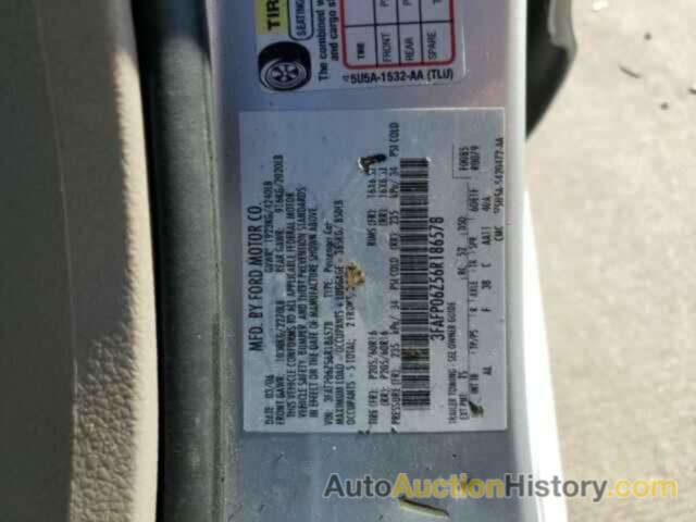 FORD FUSION S, 3FAFP06Z56R186578