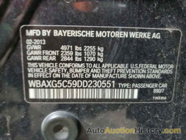 BMW 5 SERIES I, WBAXG5C59DD230551