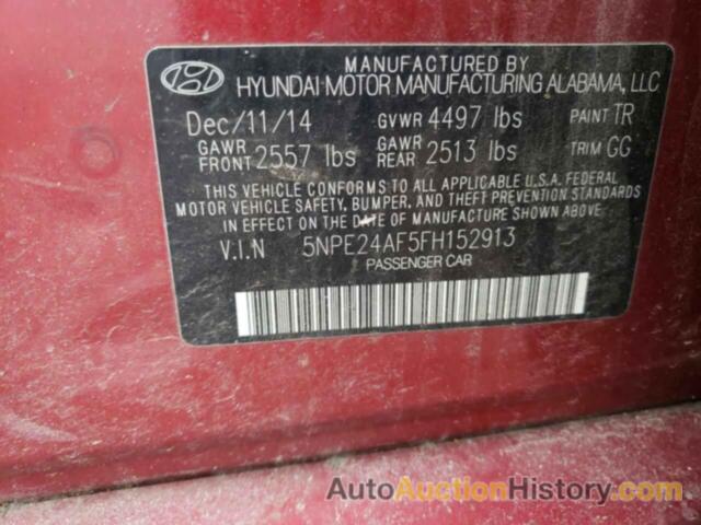 HYUNDAI SONATA SE, 5NPE24AF5FH152913