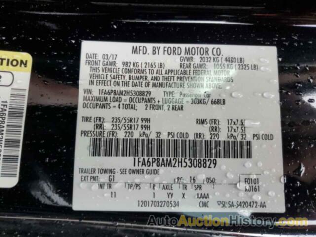 FORD ALL Models, 1FA6P8AM2H5308829