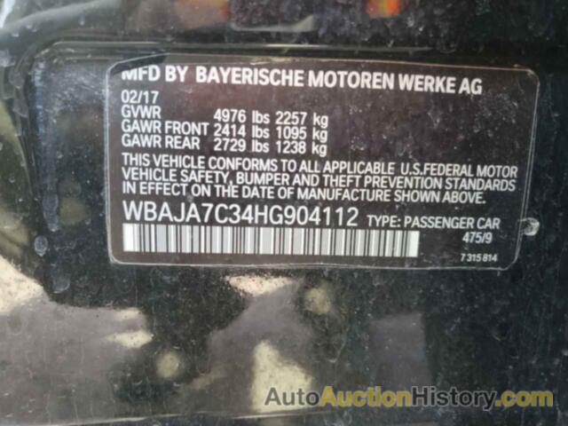 BMW 5 SERIES XI, WBAJA7C34HG904112