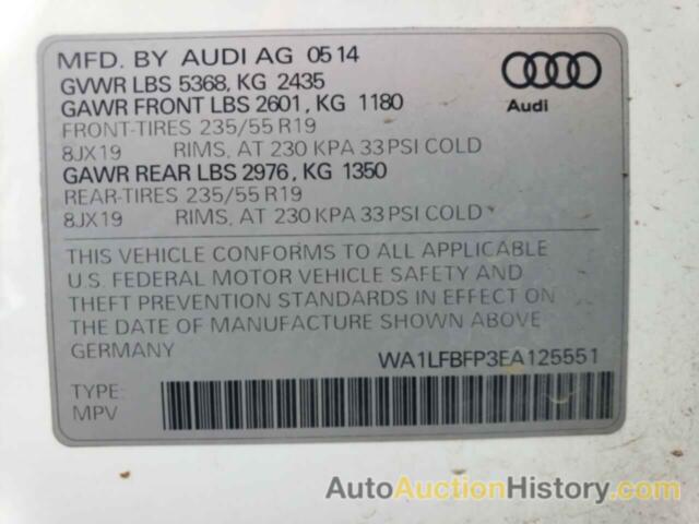 AUDI Q5 PREMIUM PLUS, WA1LFBFP3EA125551