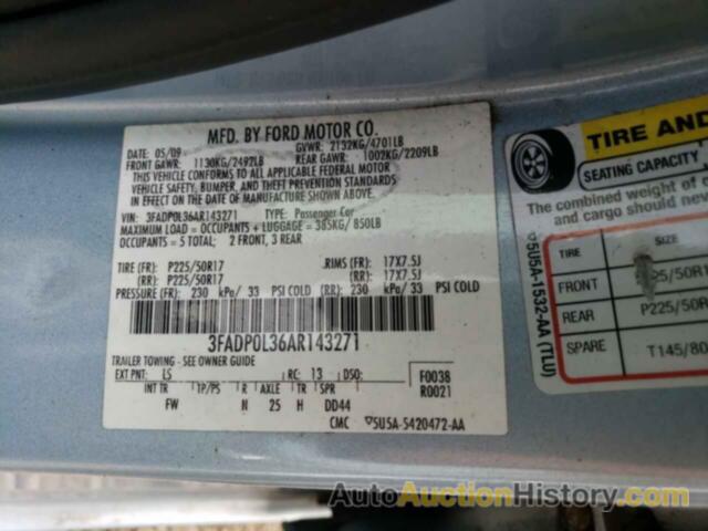 FORD FUSION HYBRID, 3FADP0L36AR143271