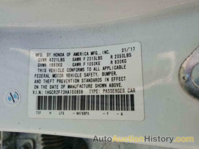 HONDA ACCORD EX, 1HGCR2F73HA150856