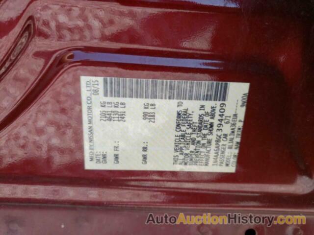 NISSAN MAXIMA 3.5S, 1N4AA6AP8GC394409