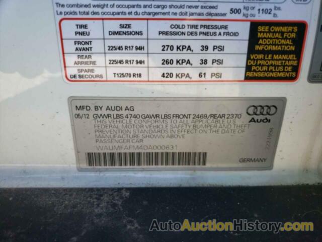 AUDI A3 PREMIUM PLUS, WAUMFAFM4DA000631