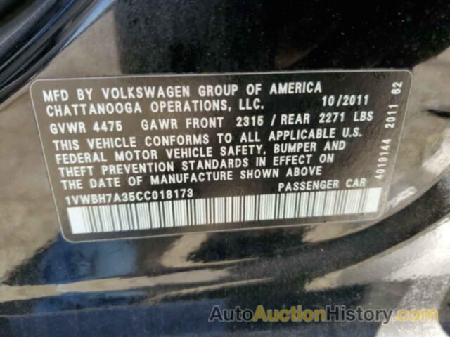 VOLKSWAGEN PASSAT SE, 1VWBH7A35CC018173