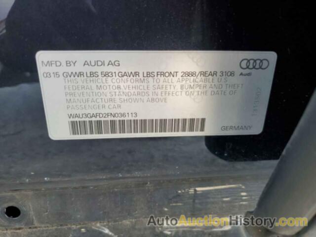 AUDI A8 L QUATTRO, WAU3GAFD2FN036113