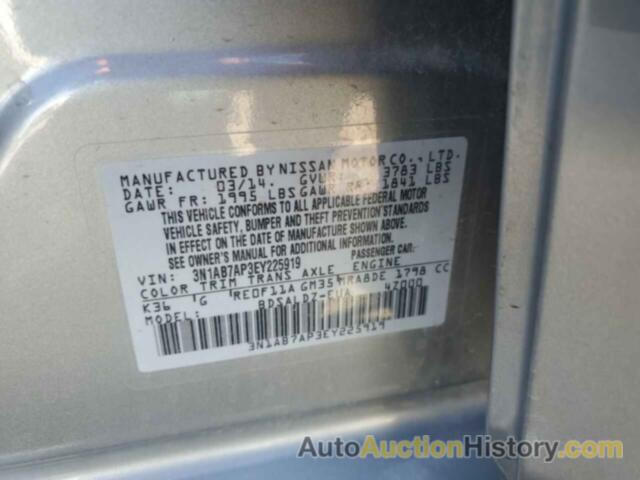 NISSAN SENTRA S, 3N1AB7AP3EY225919