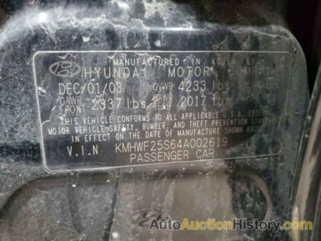 HYUNDAI SONATA GL, KMHWF25S64A002619