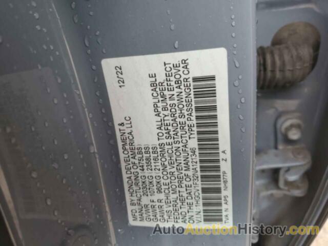 HONDA ACCORD SPORT, 1HGCV1F32NA121346