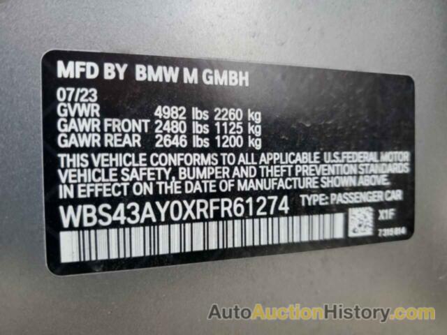 BMW M3 COMPETITION, WBS43AY0XRFR61274