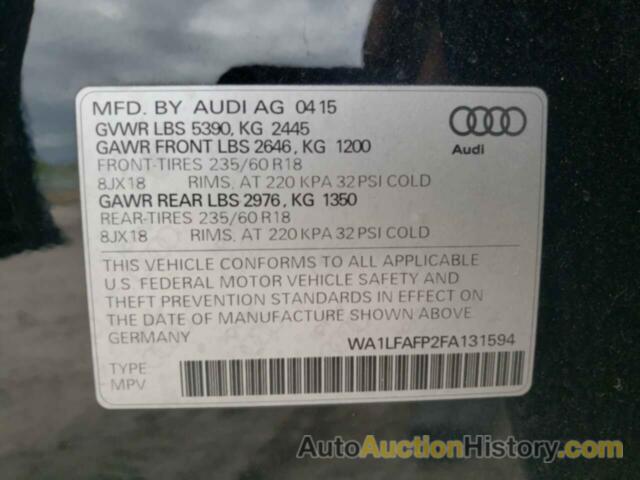 AUDI Q5 PREMIUM PLUS, WA1LFAFP2FA131594