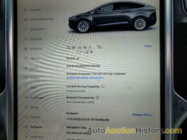 TESLA MODEL X, 5YJXCDE23HF050105