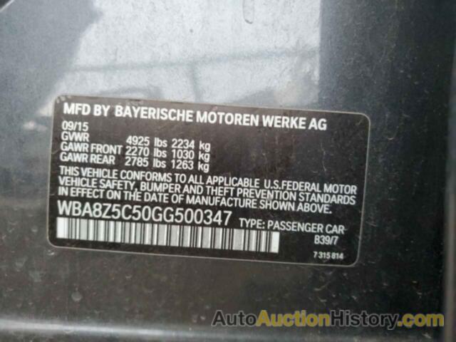 BMW 3 SERIES XIGT SULEV, WBA8Z5C50GG500347