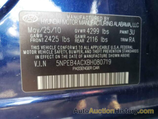 HYUNDAI SONATA GLS, 5NPEB4ACXBH080719