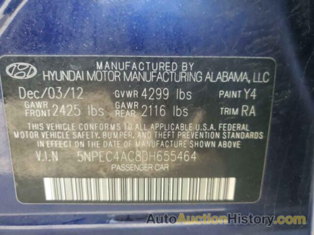 HYUNDAI SONATA SE, 5NPEC4AC8DH655464