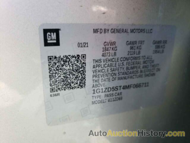 CHEVROLET MALIBU LT, 1G1ZD5ST4MF066711