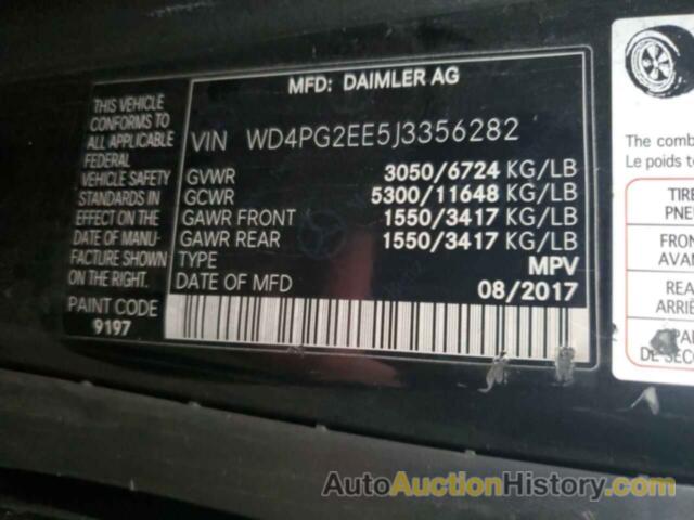 MERCEDES-BENZ METRIS, WD4PG2EE5J3356282