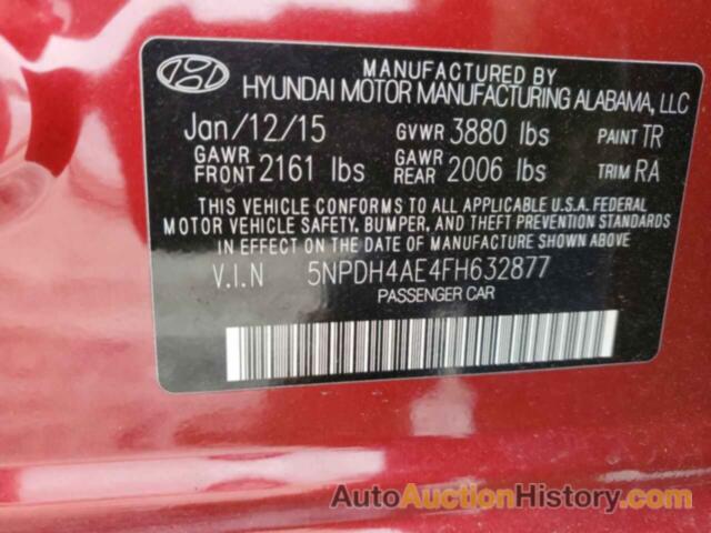 HYUNDAI ELANTRA SE, 5NPDH4AE4FH632877