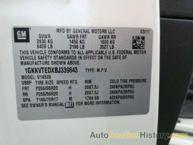 GMC ACADIA DEN DENALI, 1GKKVTEDXBJ339843