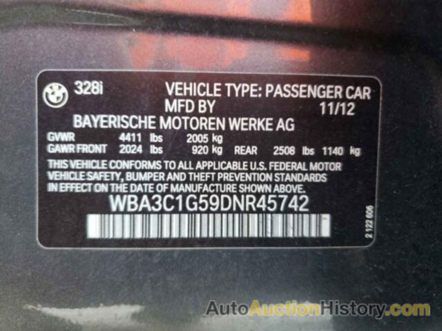 BMW 3 SERIES I SULEV, WBA3C1G59DNR45742