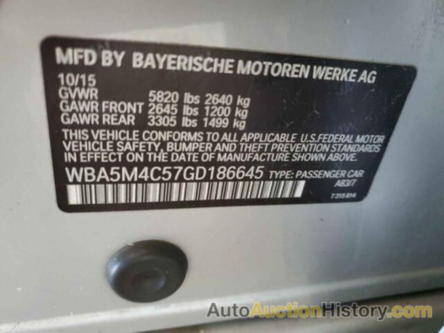 BMW 5 SERIES XIGT, WBA5M4C57GD186645