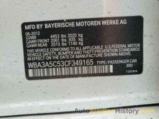 BMW 3 SERIES I, WBA3A5C53CF349165