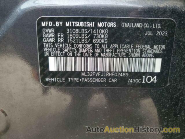 MITSUBISHI MIRAGE G4 SE, ML32FVFJ1RHF02489