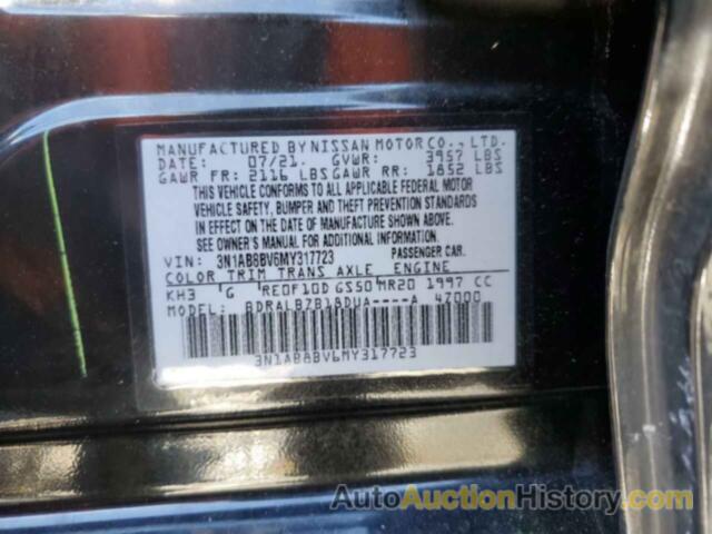 NISSAN SENTRA S, 3N1AB8BV6MY317723