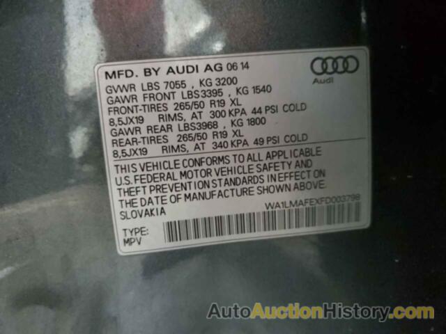 AUDI Q7 TDI PREMIUM PLUS, WA1LMAFEXFD003798