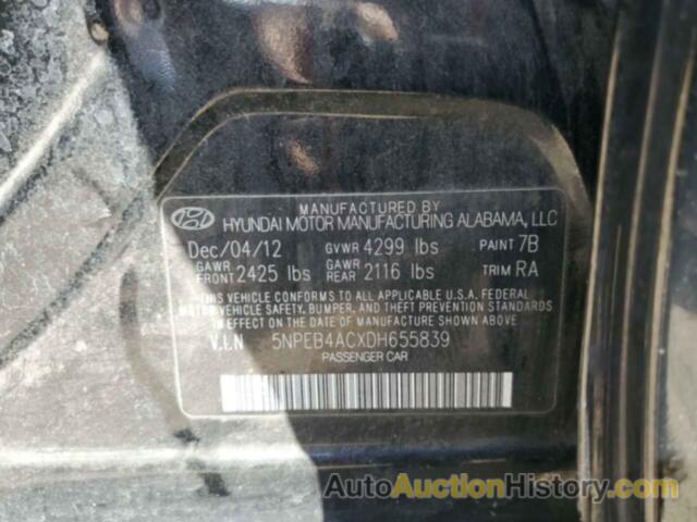 HYUNDAI SONATA GLS, 5NPEB4ACXDH655839