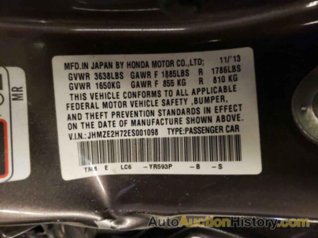 HONDA INSIGHT EX, JHMZE2H72ES001098